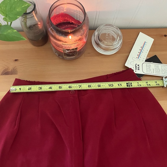 Nygard Red Washable Silk Pants Size 8 Petite New With Tags - Picture 8 of 11
